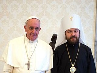 Papež se je sestal z metropolitom Hilarionom