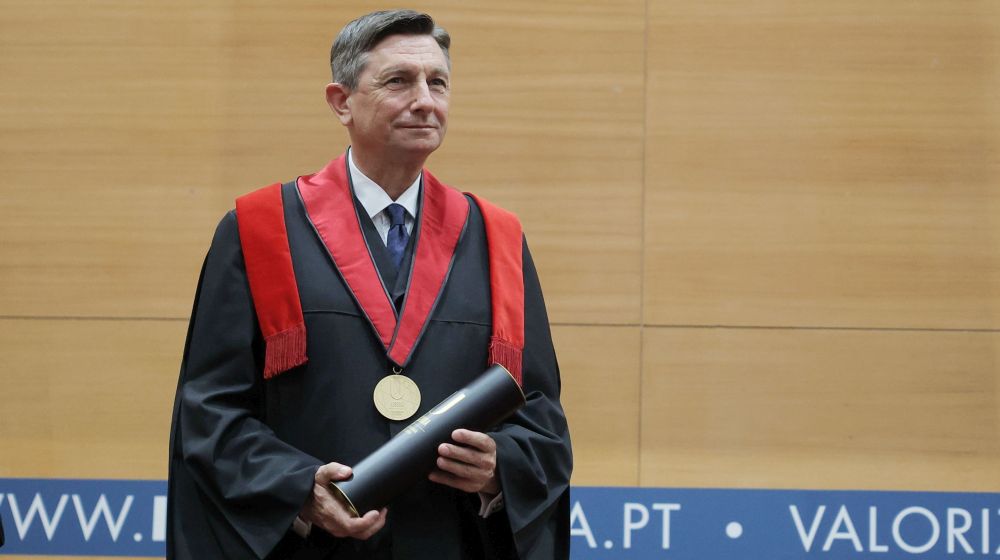 Borut Pahor recebeu um doutorado honorário da Universidade de Lisboa