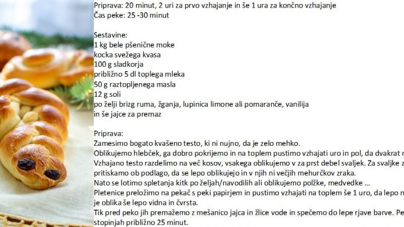 MLEČNE KVAŠENE PLETENICE