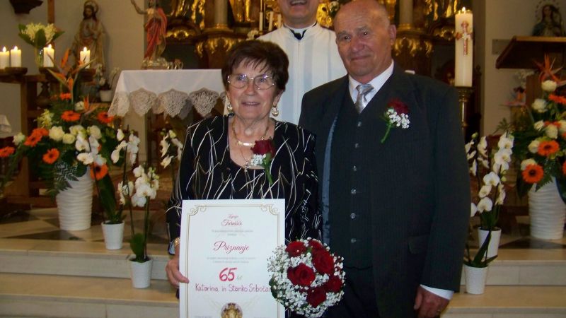 Turnišče Diamantna poroka Katarina in Stanko Sobočan/JOžE ŽERDIN DRUžINA