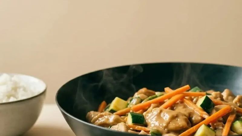 <p>Pileći stir-fry s basmati rižom i kikiriki maslacem./INTERNET</p>