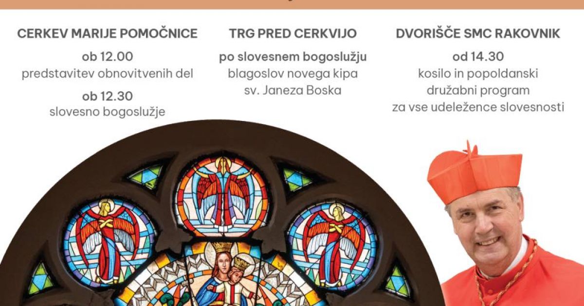 Osrednja slovesnost ob 100. obletnici cerkve Marije Pomočnice na ...