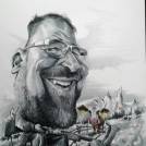 Odprtje in ogled razstave karikatur Jožeta in Matjaža Poklukarja