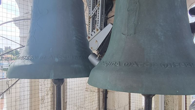 Nova zvonova je podarila župnija iz Berlina. FOTO: Katja Zver