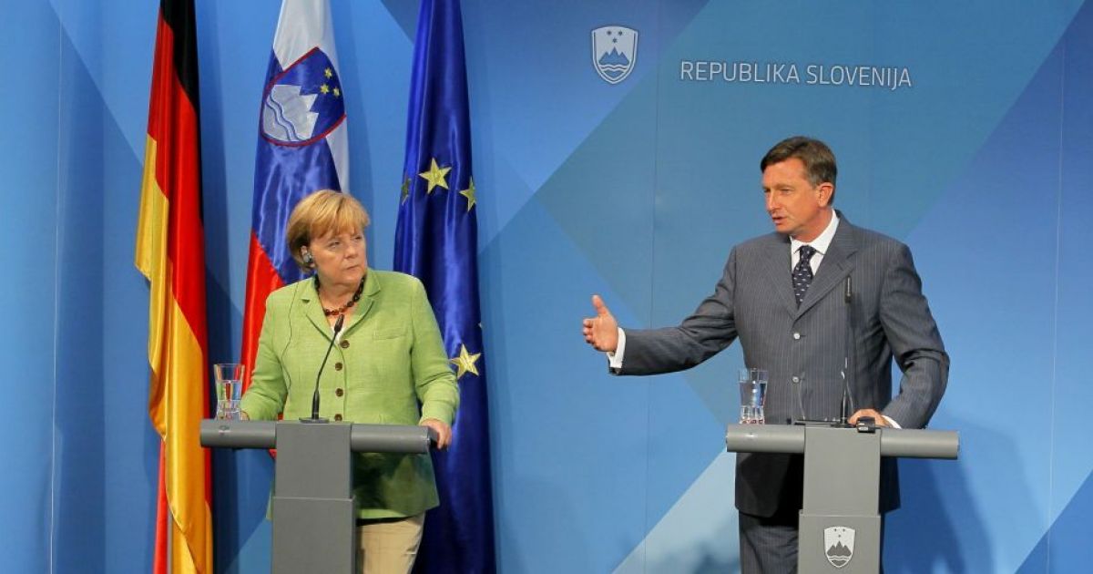 Präsident Pahor wird Bundeskanzlerin Angela Merkel ehren
