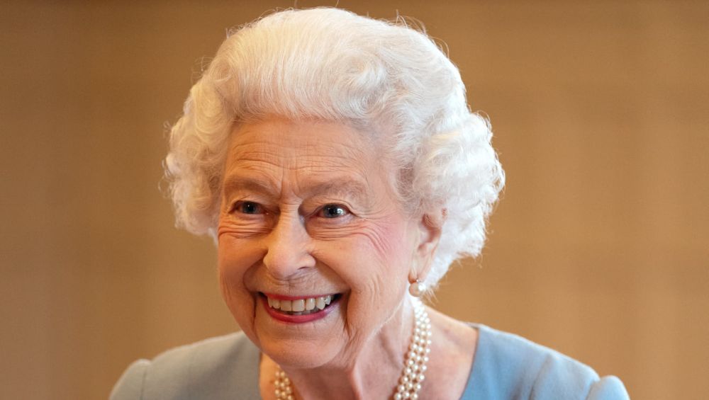 A rainha britânica em uma festa para o 70º aniversário do reinado