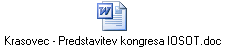 Krasovec - Predstavitev kongresa IOSOT.doc
