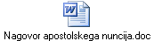Nagovor apostolskega nuncija.doc