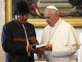 Evo Morales se je sestal s papežem