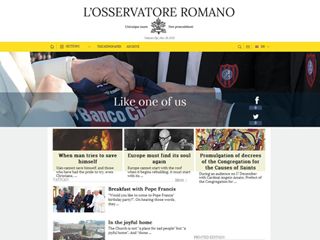 Prenovljena spletna stran vatikanskega časnika