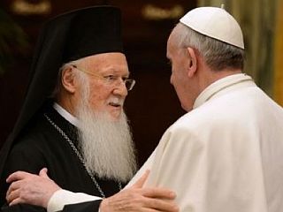 Papež Frančišek in patriarh Bartolomej I. podpisala skupno izjavo