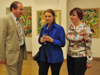 Odprtje razstave Na robu zelenega v Galeriji Družina