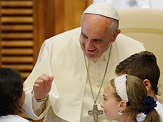 500 otrok v Vatikanu obiskalo svetega očeta