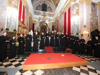 Devet bogoslovcev prvič obleklo talar