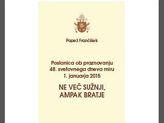 Poslanica papeža Frančiška za svetovni dan miru