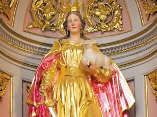 God sv. Neže (Agnes) in blagoslov jagnjet