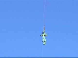 Piranski angel prvič poletel