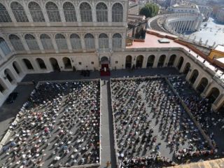 Frančišek med avdienco o skrbi za skupen dom in kontemplativni drži