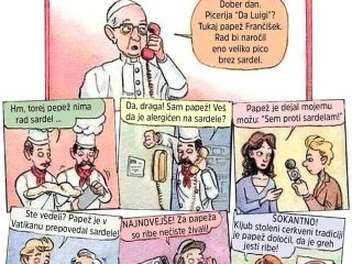 Iskrica: papež in »telefončki«