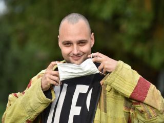 Pogled iz rdeče cone Doma sv. Jožefa v Celju