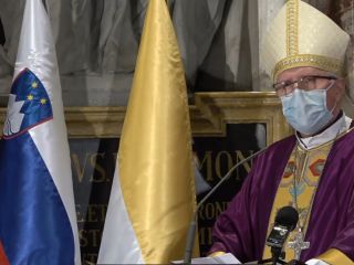 Nagovor nadškofa Zoreta pri maši za domovino