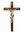 Križ lesen s korpusom - oreh