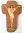 Križ lesen z vgraviranim Vstajenjskim Kristusom