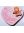 Slika lesena z molitvijo "Angel varuh" - srce, roza
