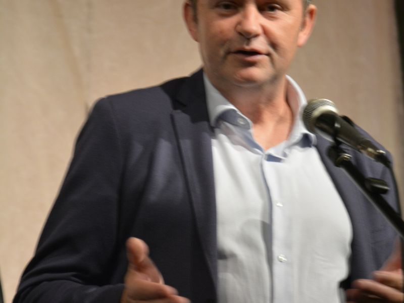 Martin Kuchling je povedal, kaj vse je naredil Matevž Fabijan za Slovence na avstrijskem Koroškem. FOTO: Jožef Pavlič