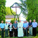 V Srednji Bistrici blagoslov novega lesenega križa