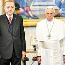 Turški predsednik Erdogan obiskal papeža