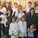 Krst devetega otroka v družini Slemenšek