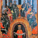 Občestvo apostolov, Marije in starega kralja