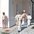 Blagoslovitev obnovitvenih del na Libergi